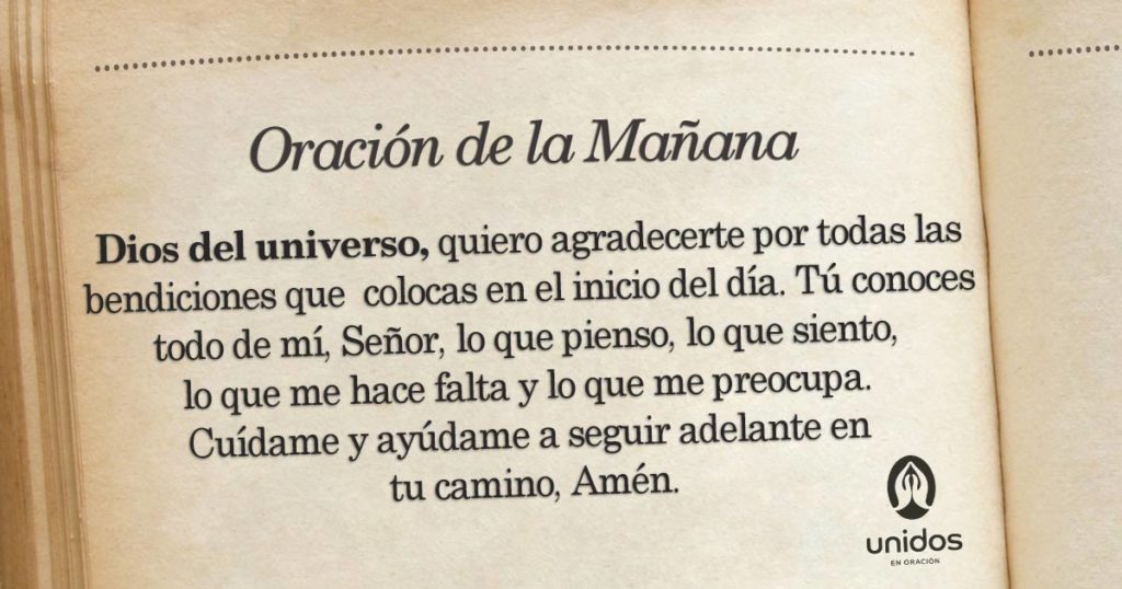 Oración de la mañana para el 16 de Junio