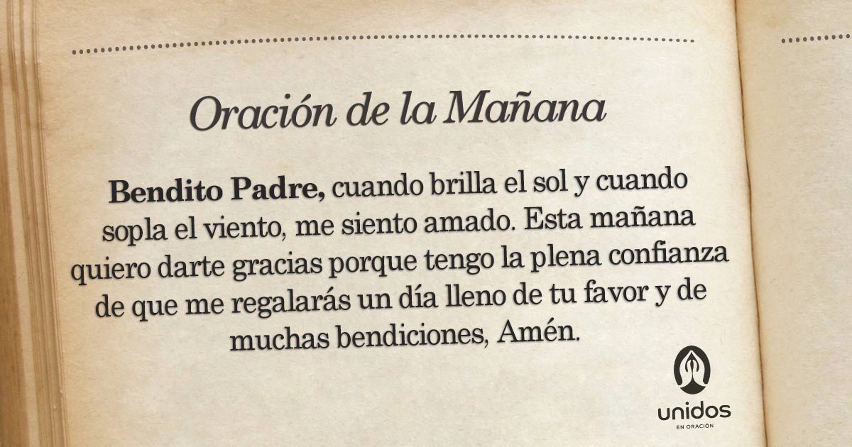 Oración de la mañana para el 17 de Mayo