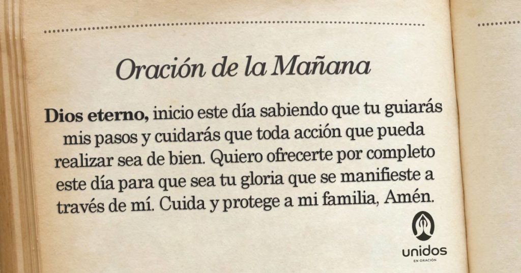 Oración de la mañana para el 17 de Junio