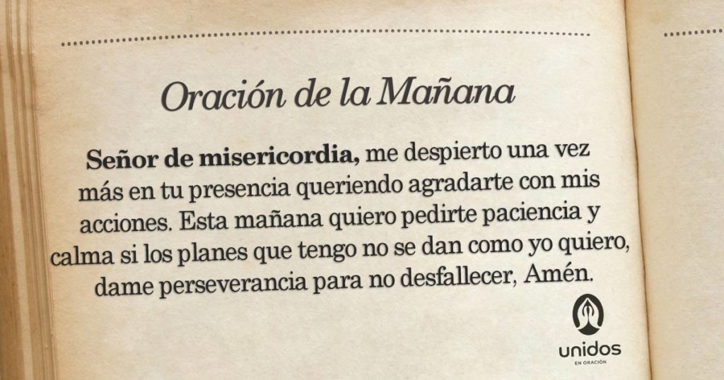 Oración de la mañana para el 18 de Junio