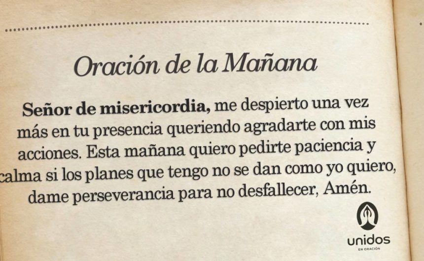 Oración de la mañana para el 18 de Junio
