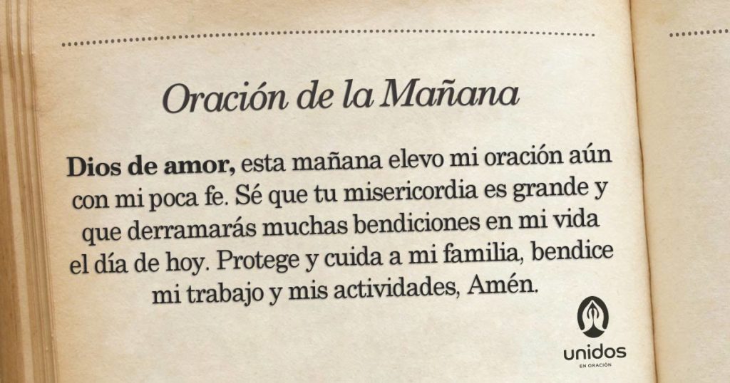 Oración de la mañana para 19 de Abril