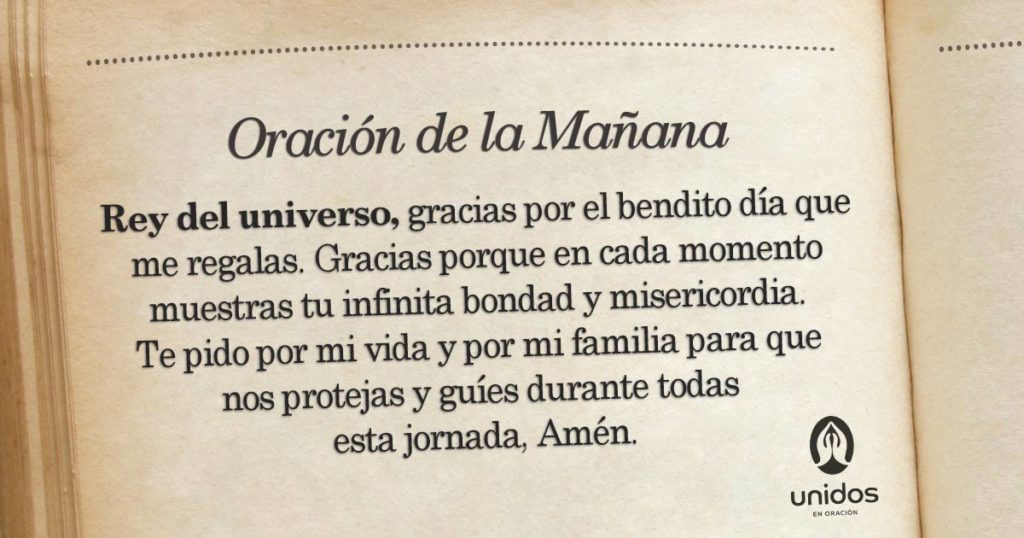 Oración de la mañana para 20 de Abril