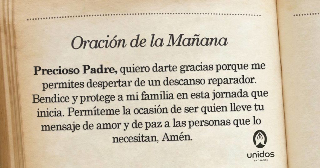 Oración de la mañana para el 20 de Junio