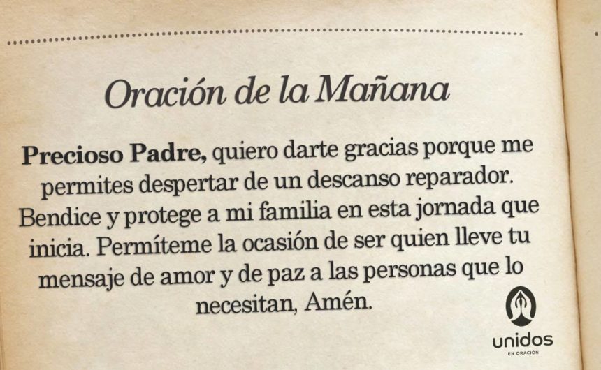 Oración de la mañana para el 20 de Junio