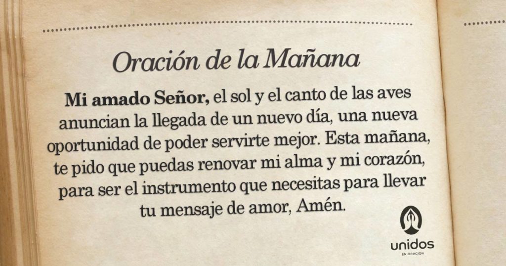 Oración de la mañana para el 21 de Mayo