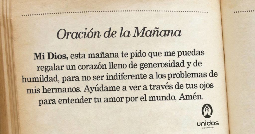 Oración de la mañana para el 21 de Junio