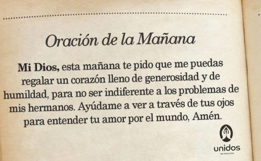 Oración de la mañana para el 21 de Junio