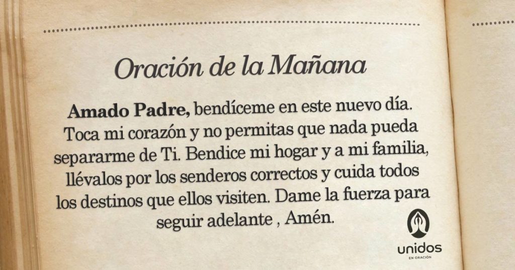 Oración de la mañana para el 22 de Junio