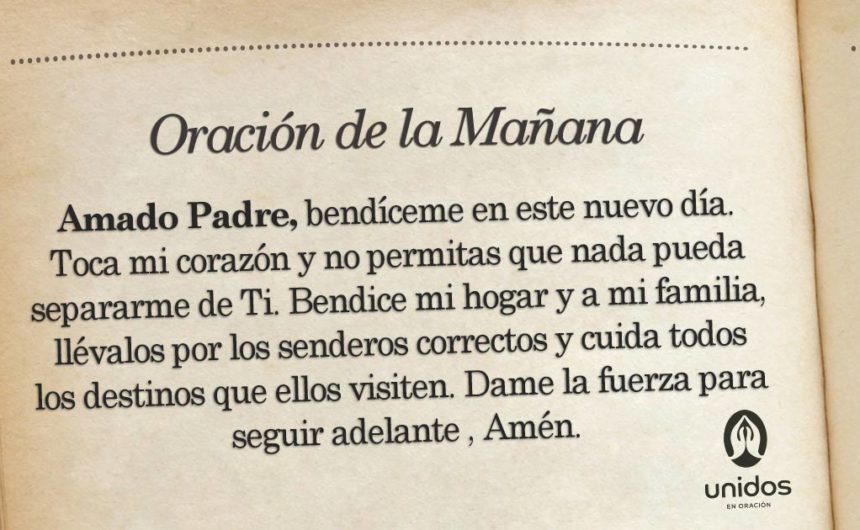 Oración de la mañana para el 22 de Junio