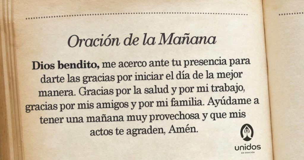 Oración de la mañana para el 23 de Abril