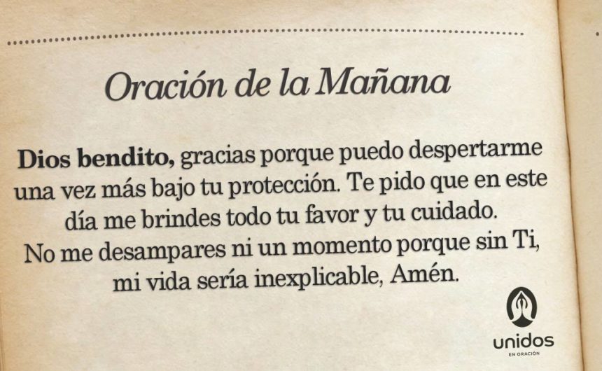 Oración de la mañana para el 23 de Mayo