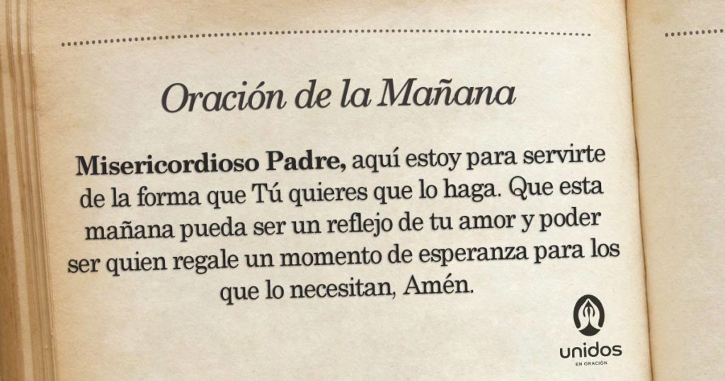 Oración de la mañana para el 24 de Abril