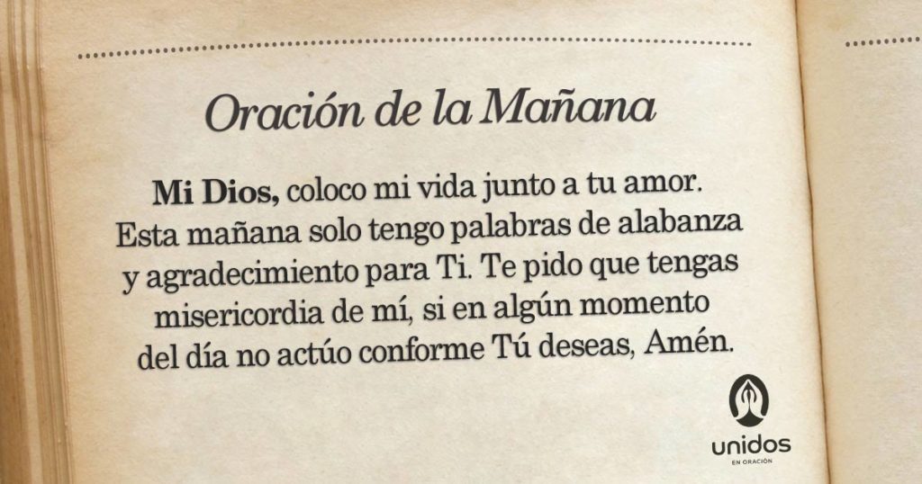 Oración de la mañana para el 24 de Mayo