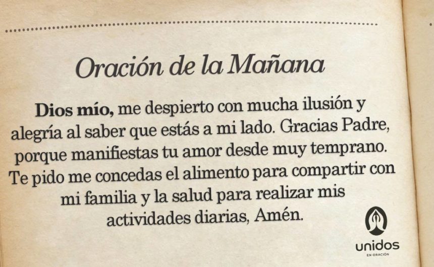 Oración de la mañana para el 25 de Junio