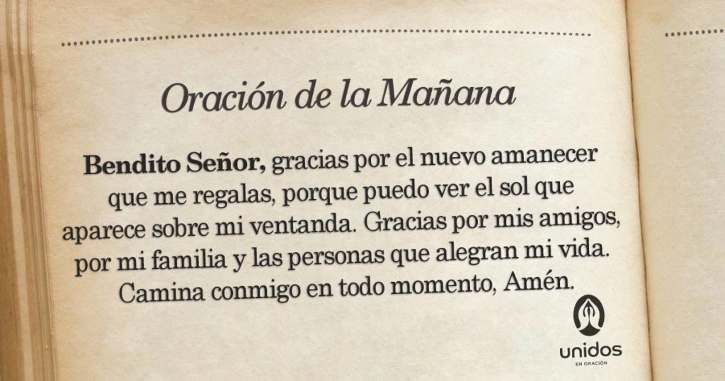 Oración de la mañana para el 26 de Abril