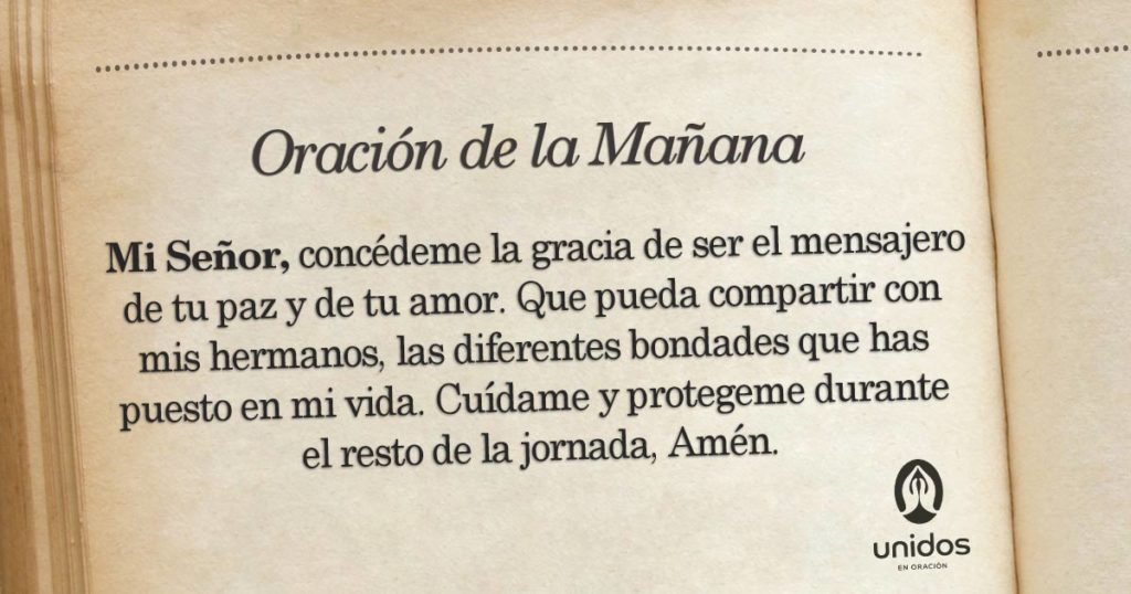 Oración de la mañana para el 27 de Abril