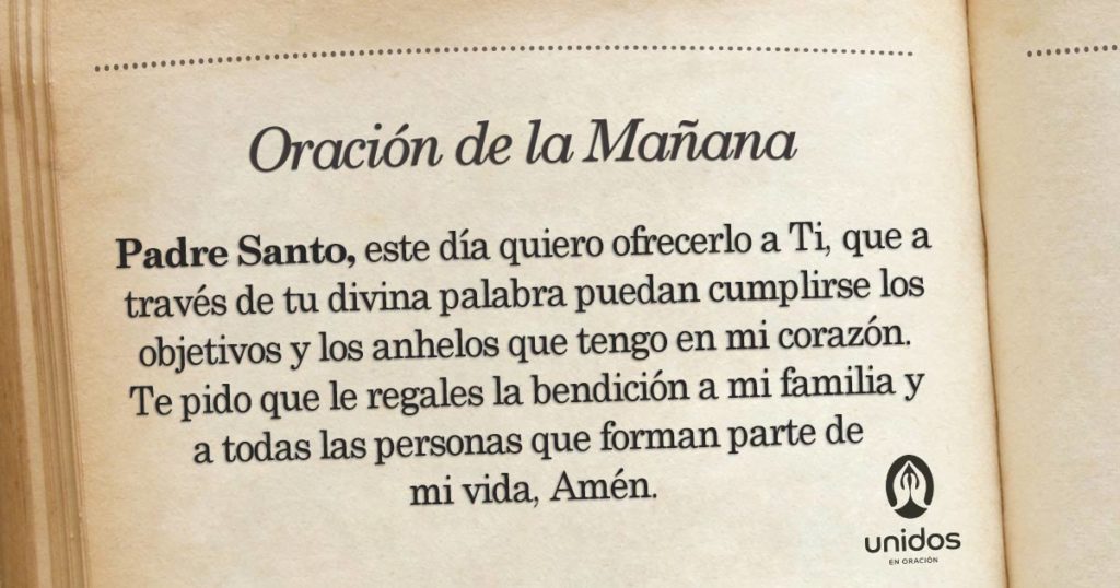 Oración de la mañana para el 27 de Junio