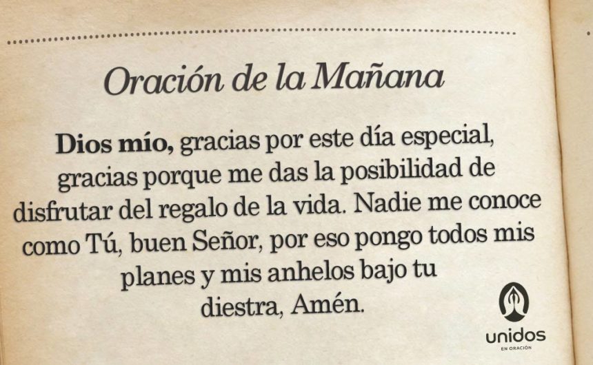 Oración de la mañana para el 28 de Febrero