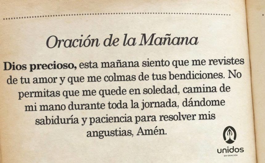 Oración de la mañana para el 28 de Abril