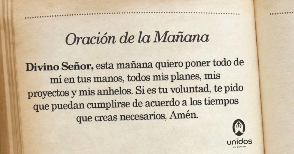 Oración de la mañana para el 28 de Mayo