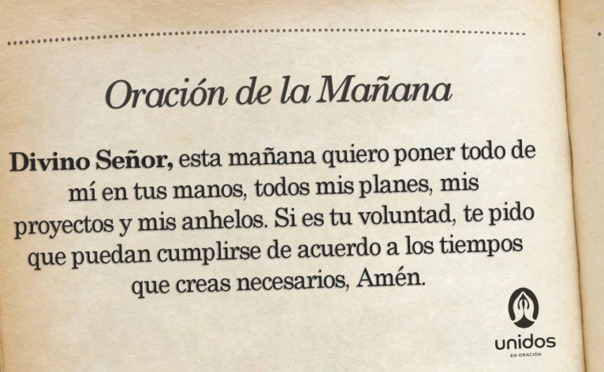 Oración de la mañana para el 28 de Mayo