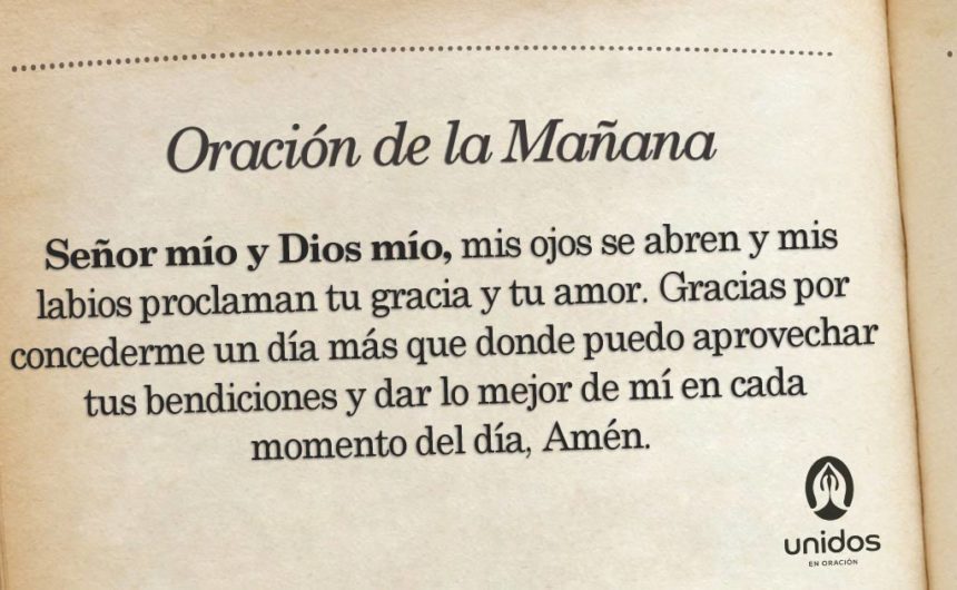 Oración de la mañana para el 28 de Junio