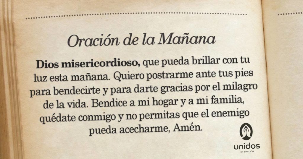 Oración de la mañana para el 30 de Abril