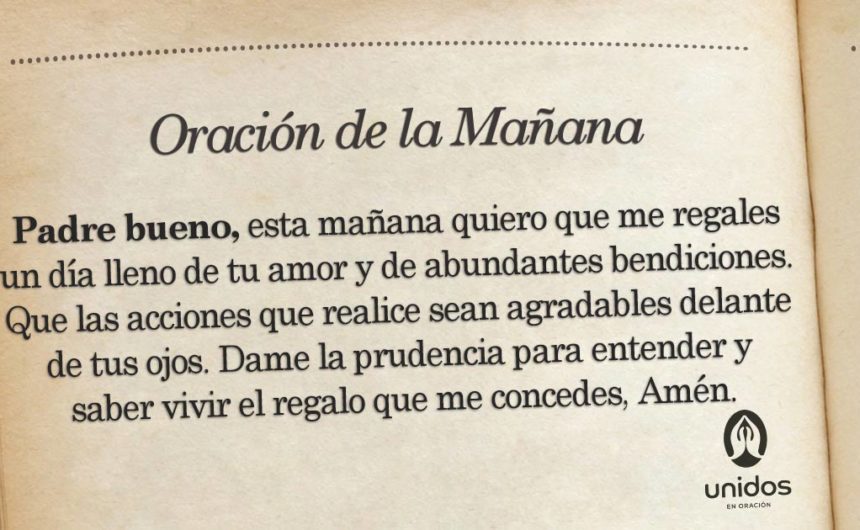 Oración de la mañana para el 30 de Junio