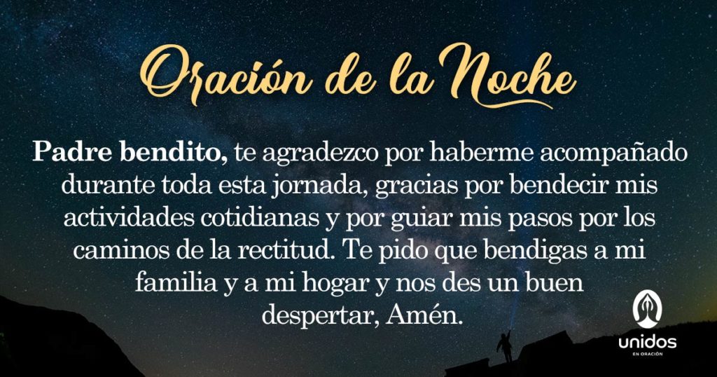 Oración de la noche para el 1º de Junio