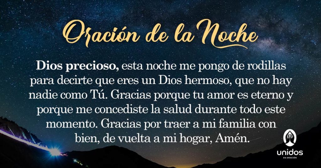 Oración de la noche para el 2 de Mayo