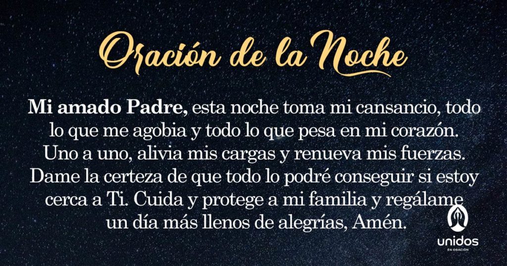 Oración de la noche para el 02 de Junio