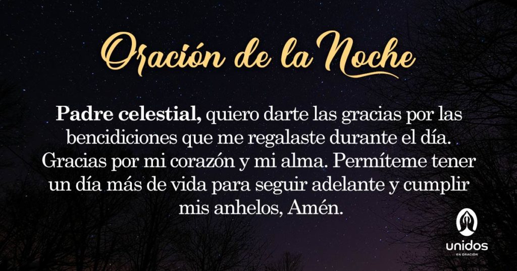 Oración de la noche para el 3 de Mayo
