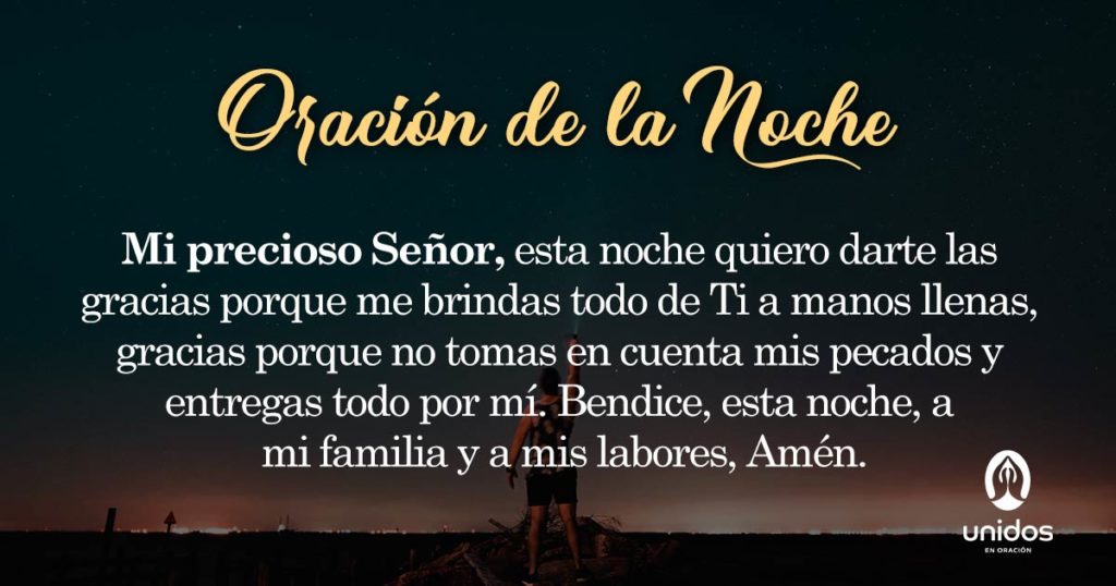Oración de la noche para el 06 de Mayo