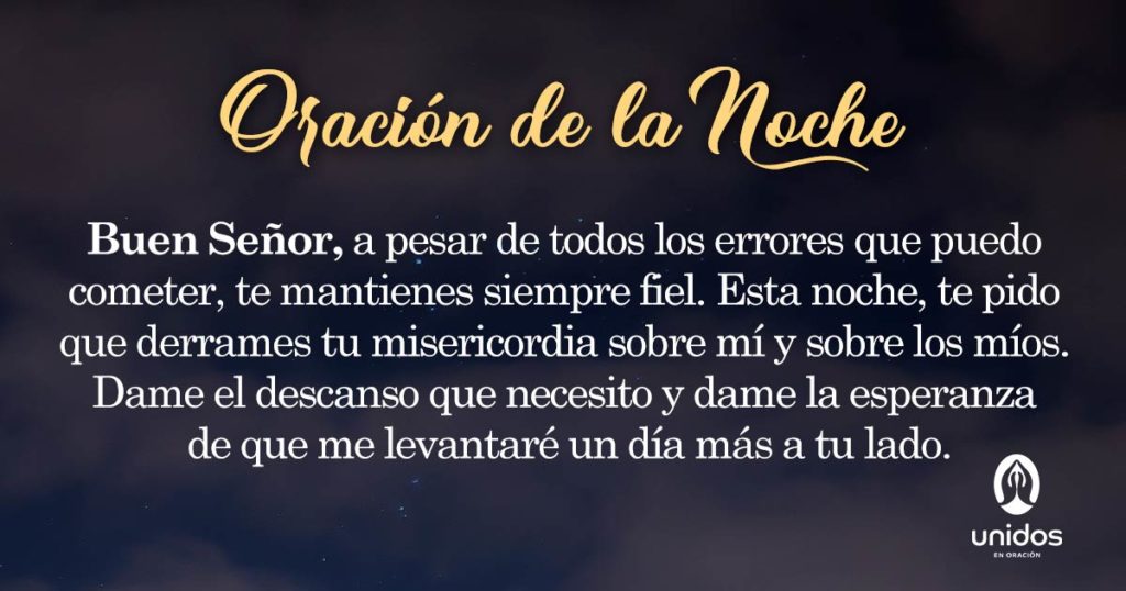 Oración de la noche para el 09 de Mayo