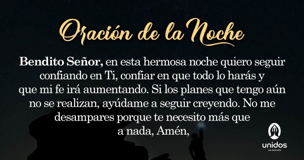 Oración de la noche para el 12 de Mayo