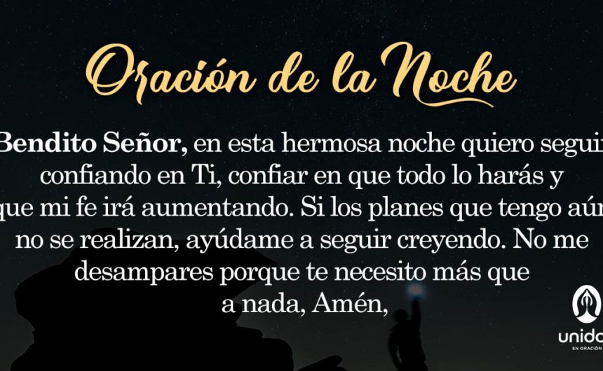 Oración de la noche para el 12 de Mayo