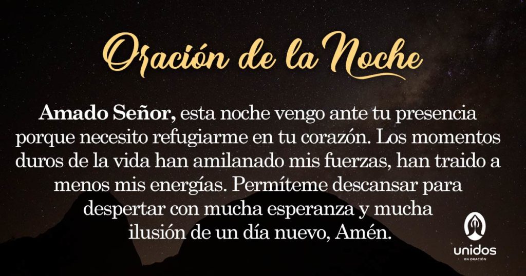 Oración de la noche para el 12 de Junio