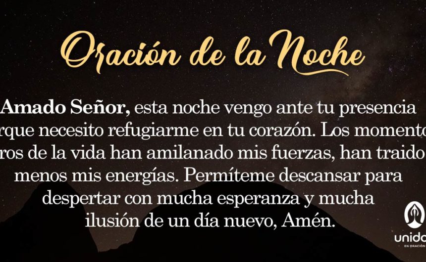 Oración de la noche para el 12 de Junio