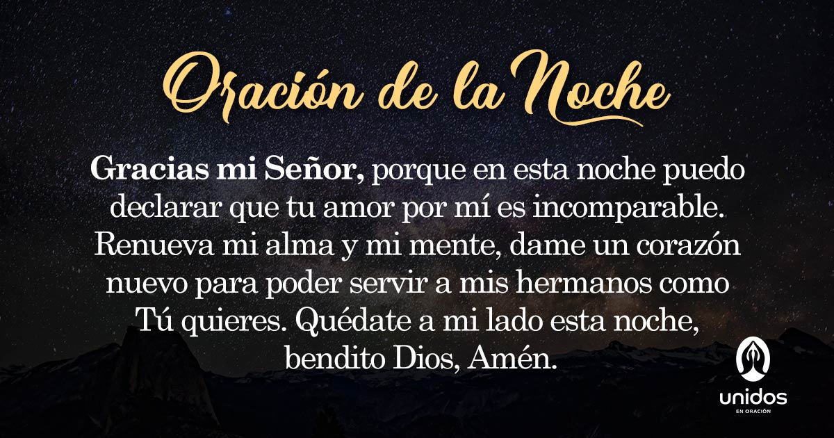 Oración de la noche para el 13 de Mayo