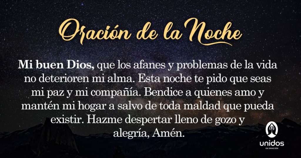 Oración de la noche para el 13 de Junio