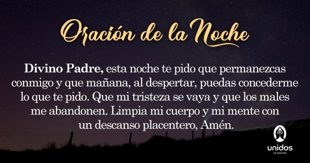 Oración de la noche para el 16 de Mayo