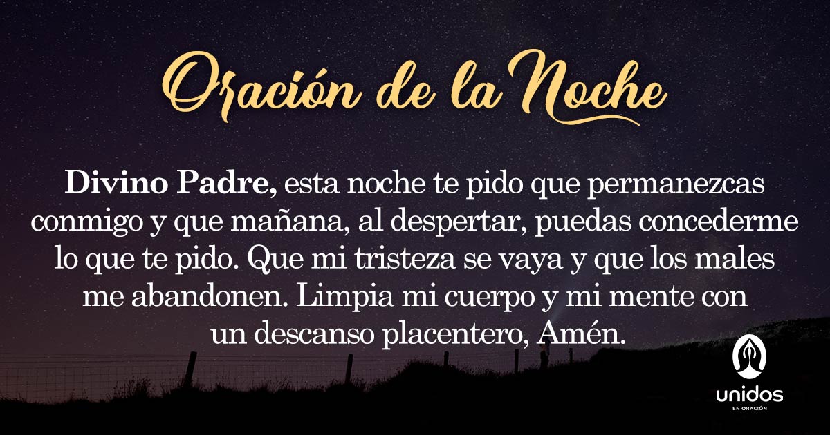 Oración de la noche para el 16 de Mayo