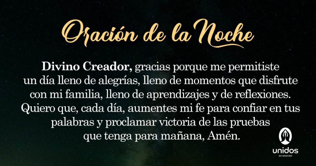 Oración de la noche para 19 de Abril