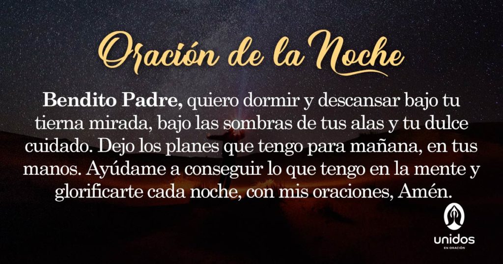 Oración de la noche para el 19 de Mayo