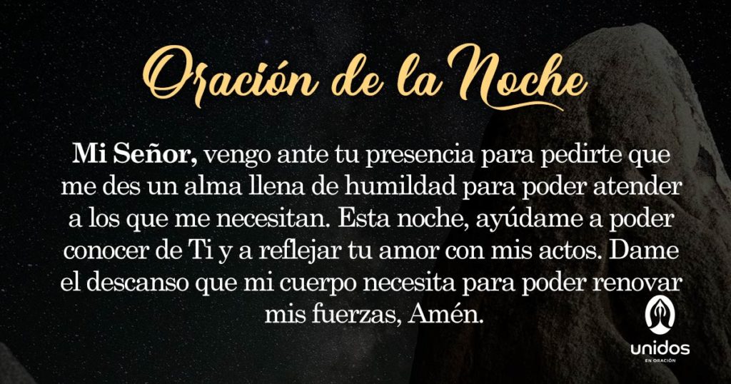 Oración de la noche para 20 de Abril
