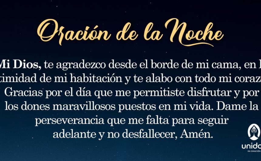 Oración de la noche para el 20 de Mayo