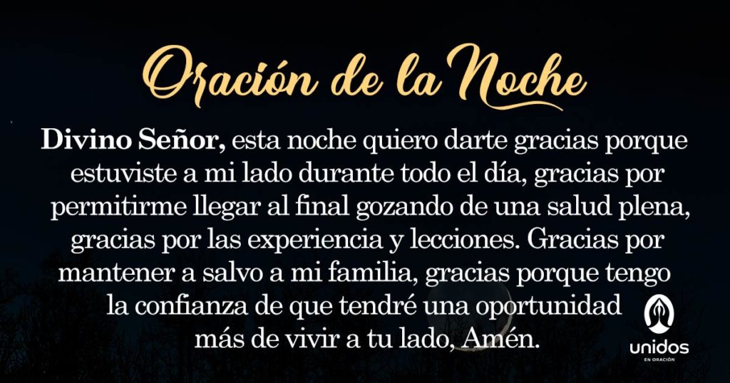 Oración de la noche para el 21 de Junio