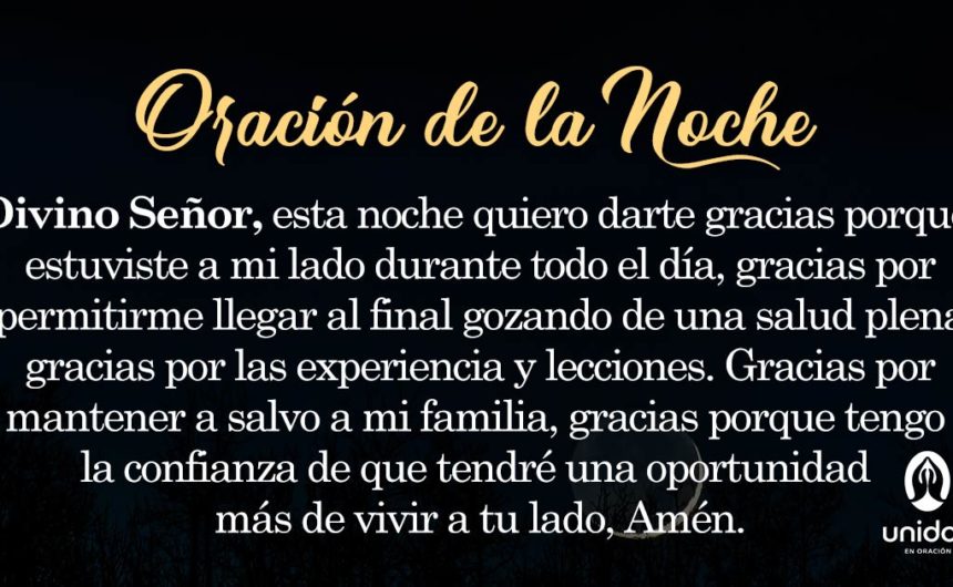 Oración de la noche para el 21 de Junio
