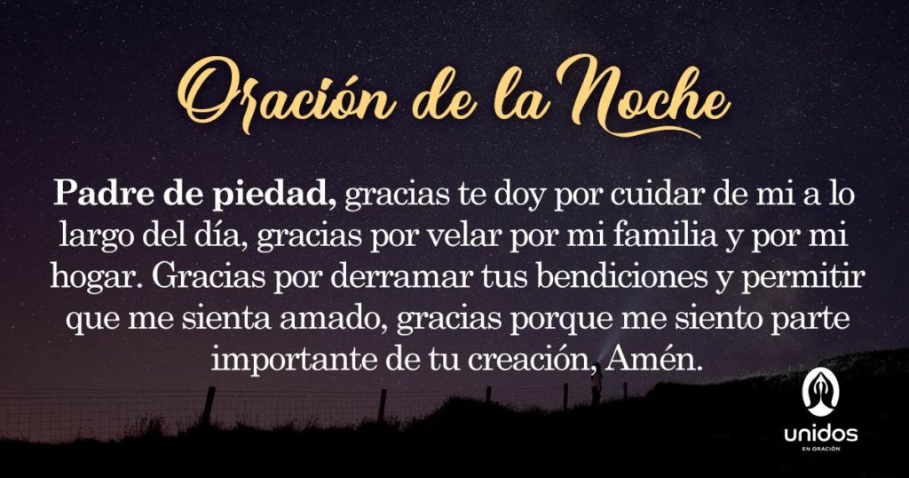 Oración de la noche para el 22 de Junio